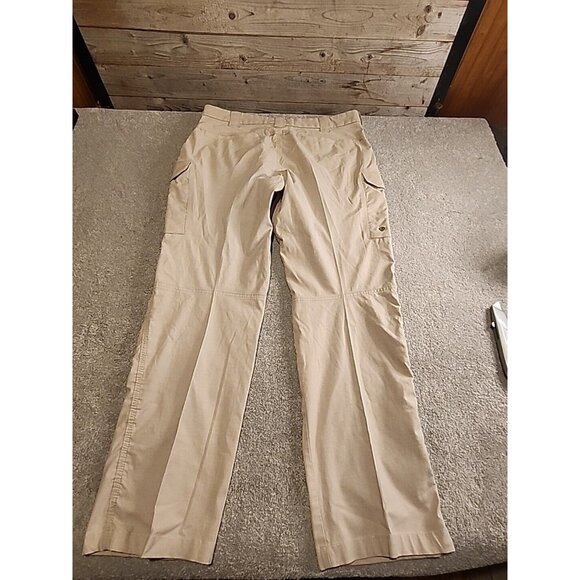 First Tactical Pants Mens 36x34 Tan Cargo Ripstop Cotton Blend Military Logo - Picture 3 of 15